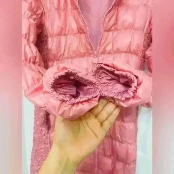 MONCLER PUFFERS JACKET SIZE 38/ USA Medium - pink - Picture 8 of 16